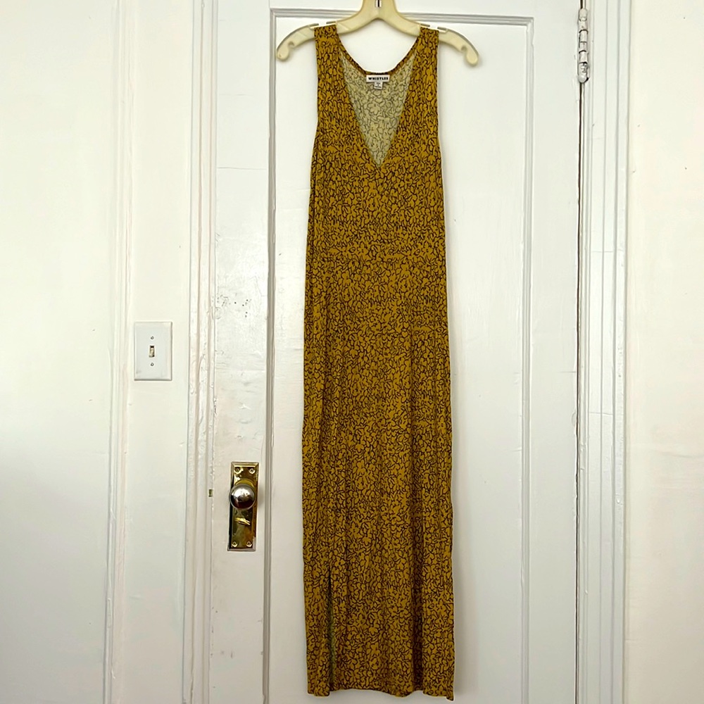 Whistles black and yellow floral sleeveless dress